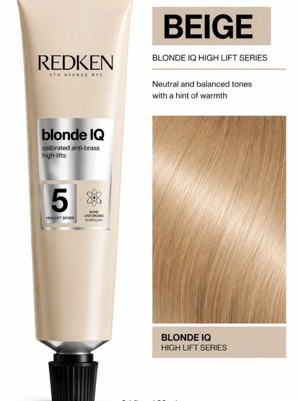 Redken Blonde IQ High Lift Conditioning Cream Hair Color Beige 2.1 fl oz Profess